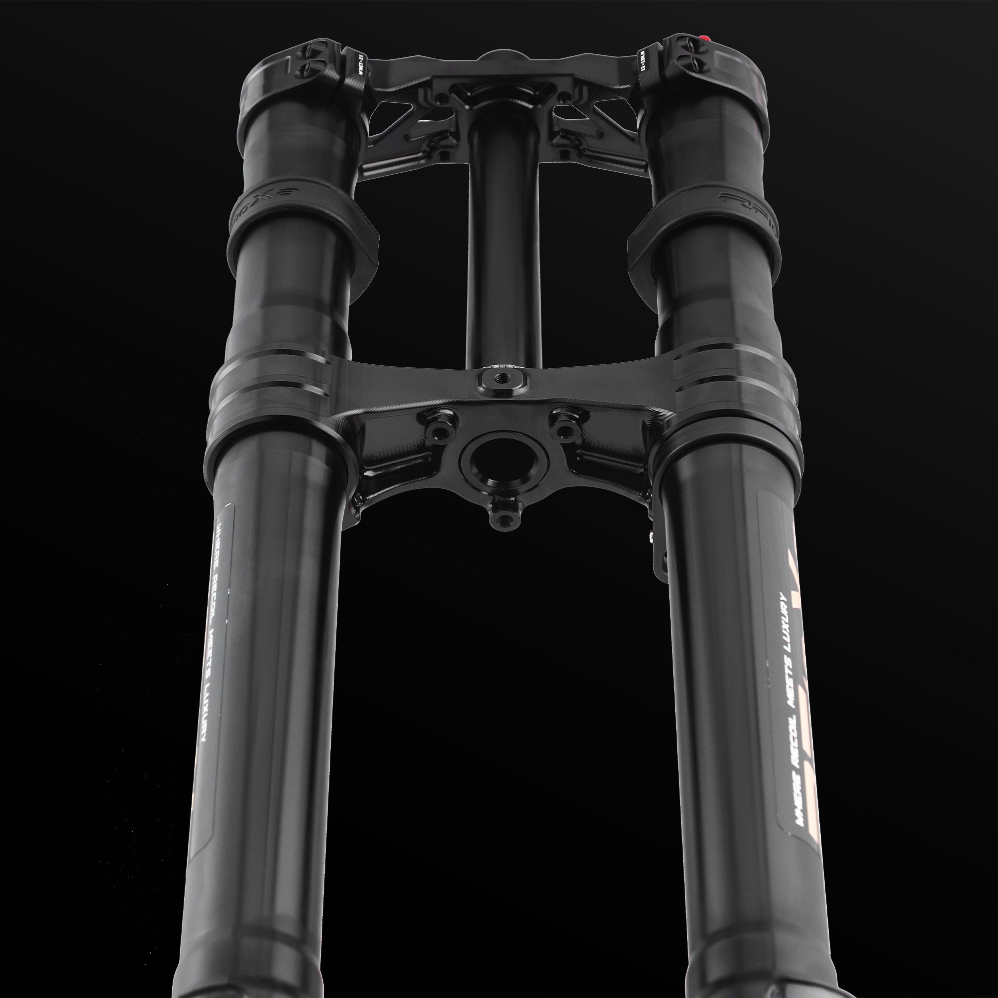 Hawk33 Max black triple clamp