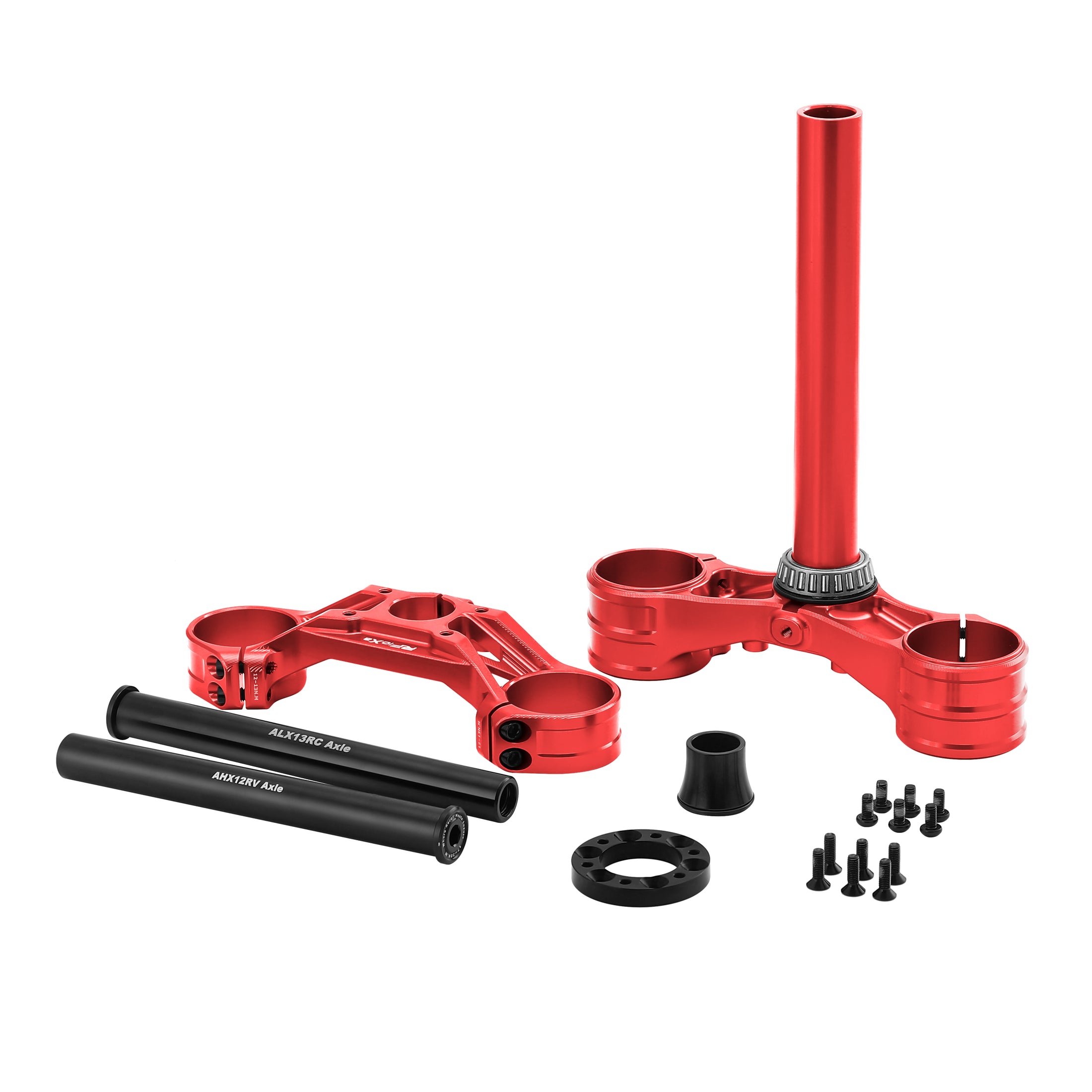 Fastace Red Drop Crown Triple Clamp