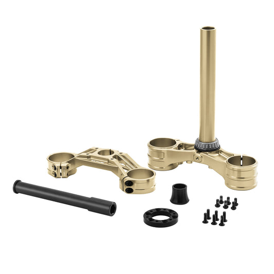 RFLOXA MAX Drop Crown GOLD Triple Clamp
